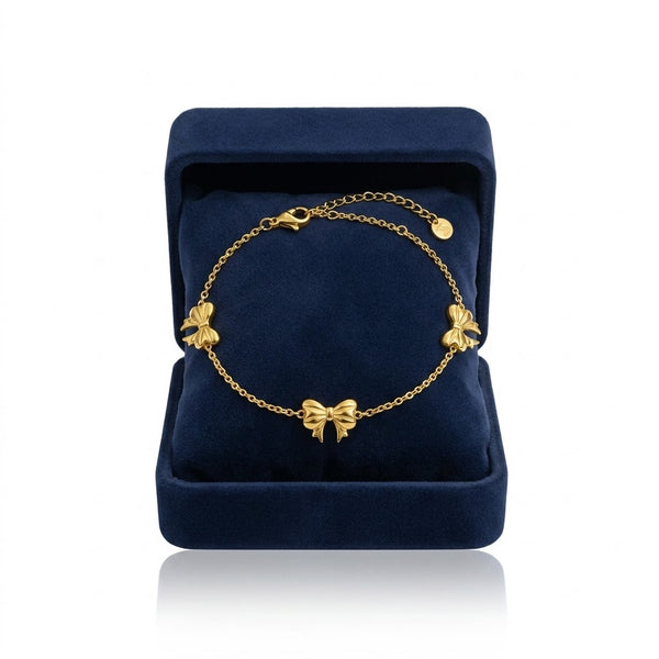 Alt Bow Stud Chain Bracelet