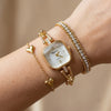 Eternal Studded Link Watch Stack