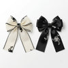Elegant Embroidered Bow Clips – Red hair bow for women by Fix My Hairs
