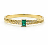 Emerald Greek Key Bangle