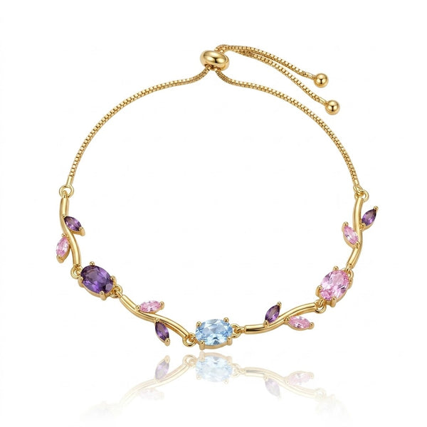 Honey Aura Tulip Anklet- Adjustable