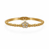 Crystal flower beaded bracelet