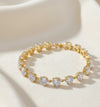 Stone Glass Heart Bracelet