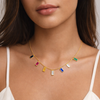 Multicolour Rectangle Necklace