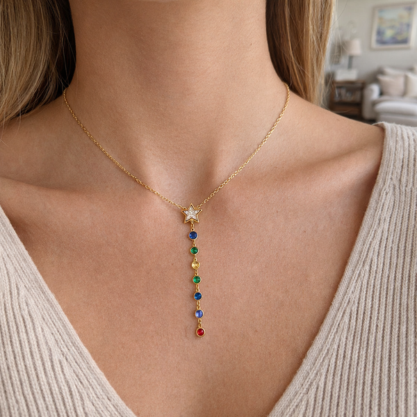 Long Star tassel Necklace
