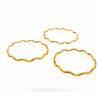 Minimal Wave Thin Bangles- Set of 3