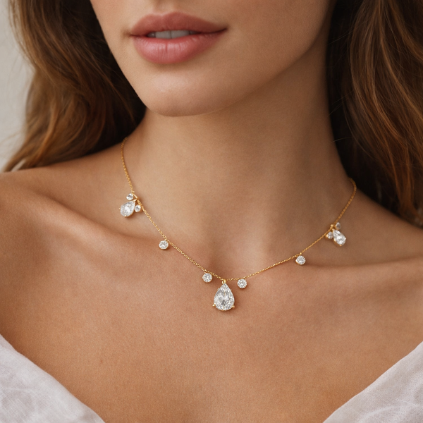 Teardrop Crystal Necklace