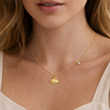 Gold Shell Pearl Necklace