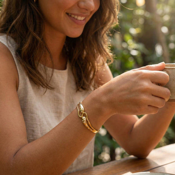 Drop Ends Mini crystal StudBracelet