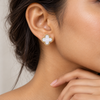 White Clover Earrings