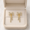 Crystal Bow Dangle Earring