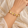 Lavi Gold Heart Brick Bracelet