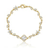 Crystal Flower Studded Bracelet