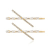 Close-up of the Intersection Pearl slide Hair Pin showing pearl detail