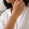 Luxe Spiral Studded Chain Bracelet