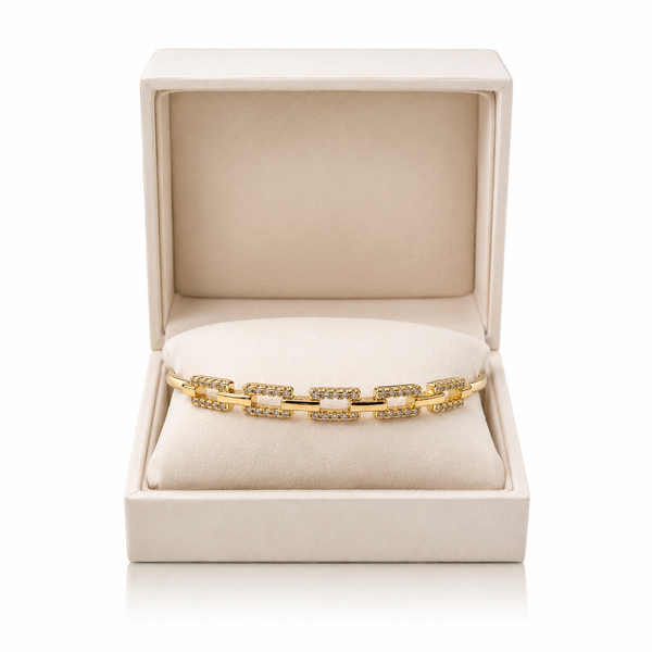 Studded Buckle Link Bracelet