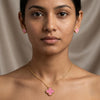 Pink clover Earrings
