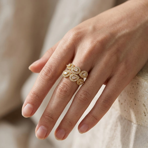 Opaline Stud Ring