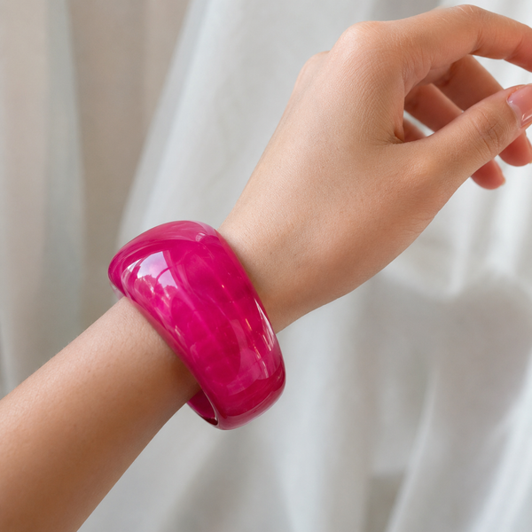 Statement Pink Chunky Bracelet