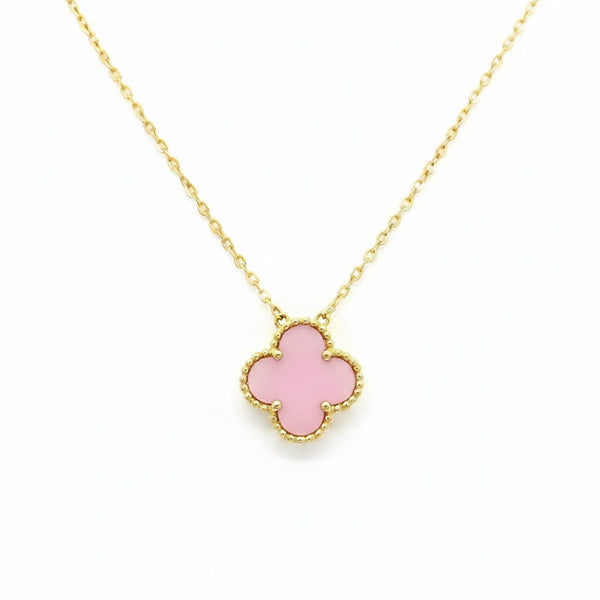 Pink clover Nacklace