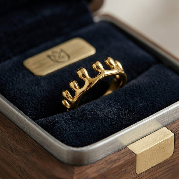 Molten Gold Ring
