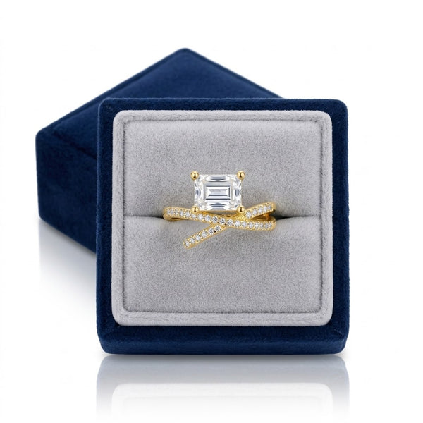 Cross Studded Diamond Ring