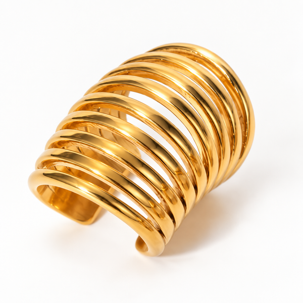 Gold Crescent Ear Cuff