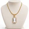 Crystal Rectangle Necklace