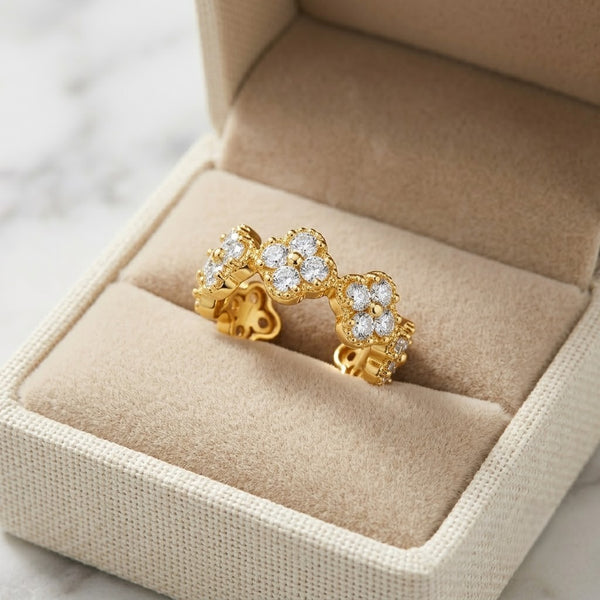 Studded Cleef Ring
