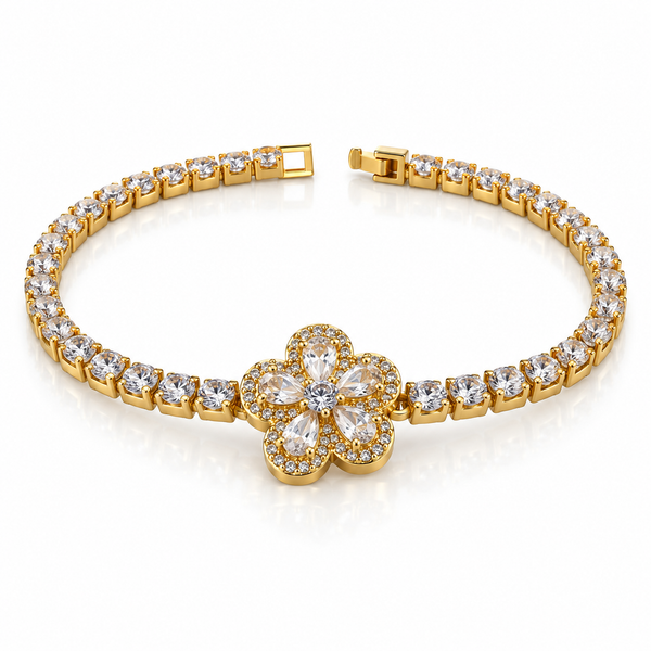 Crystal flower nene bracelet