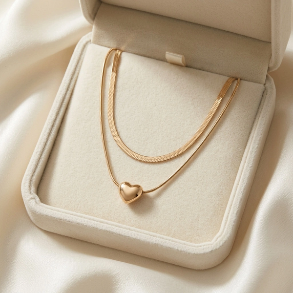 Dual Layer Heart Pendent