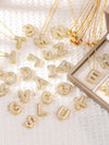 Diamond Studded Bubble Letters~ Necklace