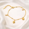Dual heart charm bracelet