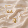 Colour star Heart Necklace with Earrings