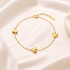 Solid gold heart Bracelet
