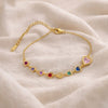 Rainbow Heart Bracelet