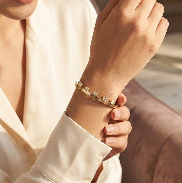 Solid Heart Tassel Bracelet