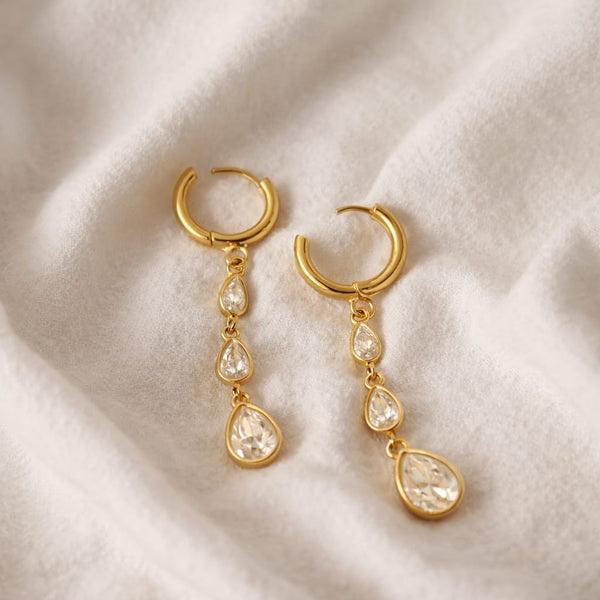 Crystal Drop dangle earrings