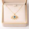 Evil Eye Statement Charm Necklace