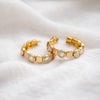 Crystal Circle Coin Earrings