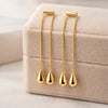 Gold Drop Dangle Earrings