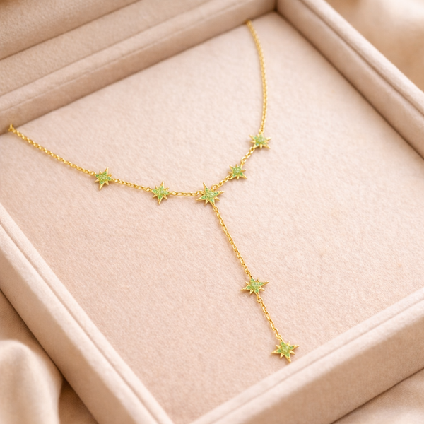Emerald Stars Necklace