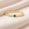Emerald Cube Crown Bracelet