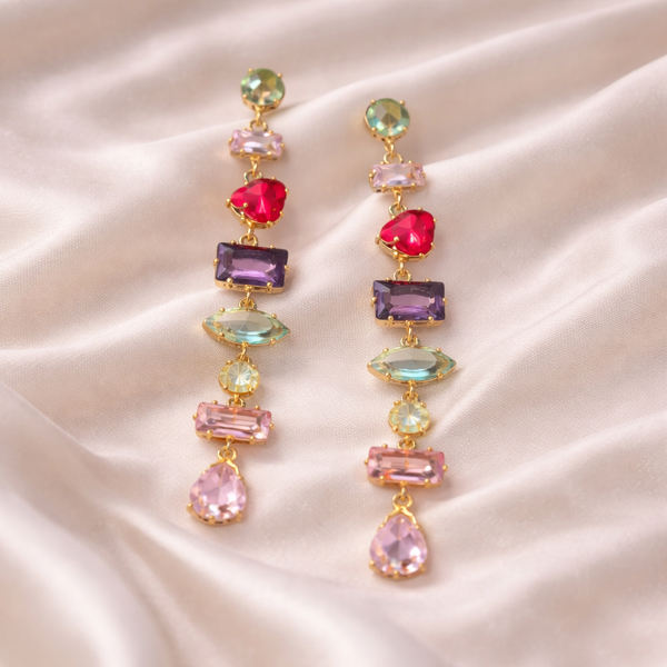 Multi Crystal Earrings