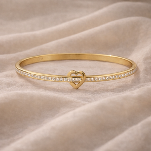 Heart slimline bracelet