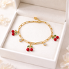 Statement Cherry Charms Bracelet