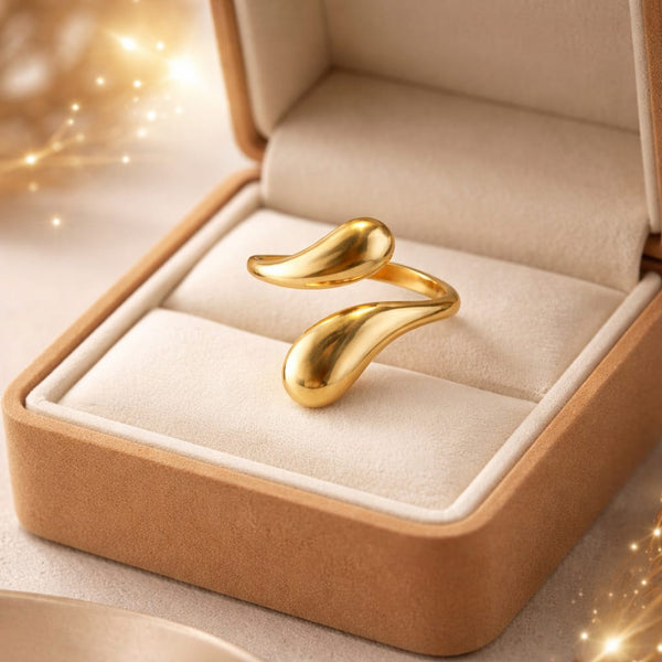 Gold Plated Adjustable Finger ring