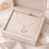 Gradient Butterfly Charm Necklace