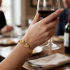 Gold Heart Snake Chain Bracelet