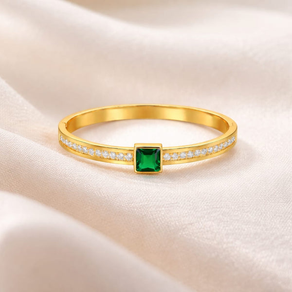 Emerald Crown Slimline Bracelet